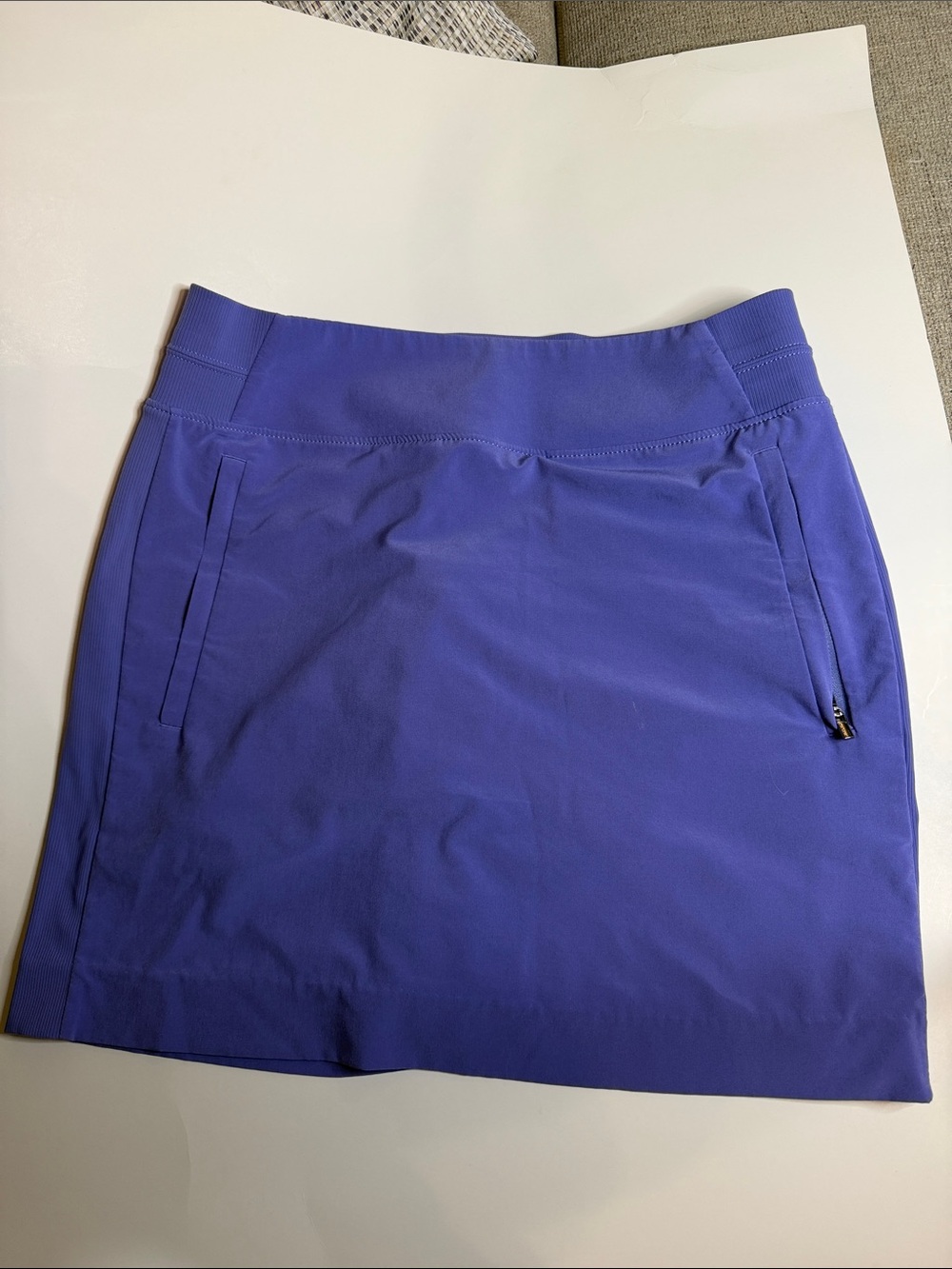 Athleta Women's  purple Mini Skort with Zip Pocket in size 6